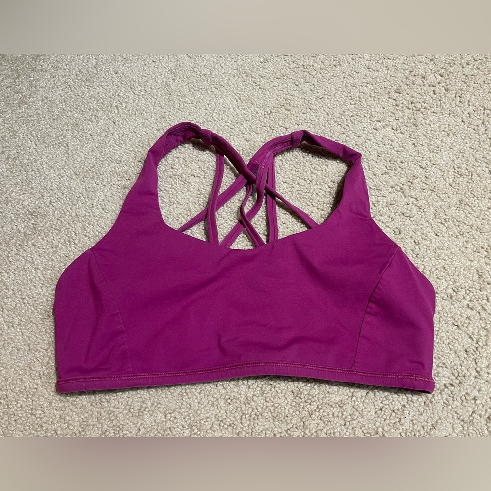 lululemon athletica Magenta Sports Bra